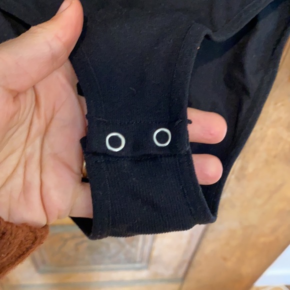 F21 plus size body suit stretch black long sleeve - Picture 2 of 9